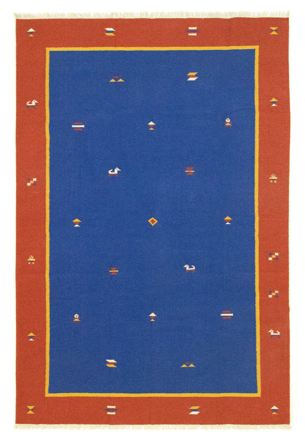Kelim tapijt - Trendy - 300 x 200 cm - blauw