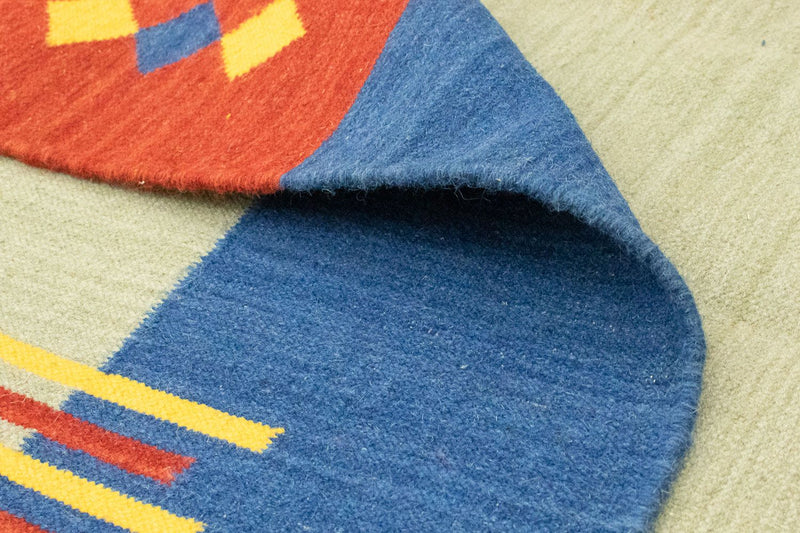 Kelim tapijt - Trendy - 300 x 200 cm - groen