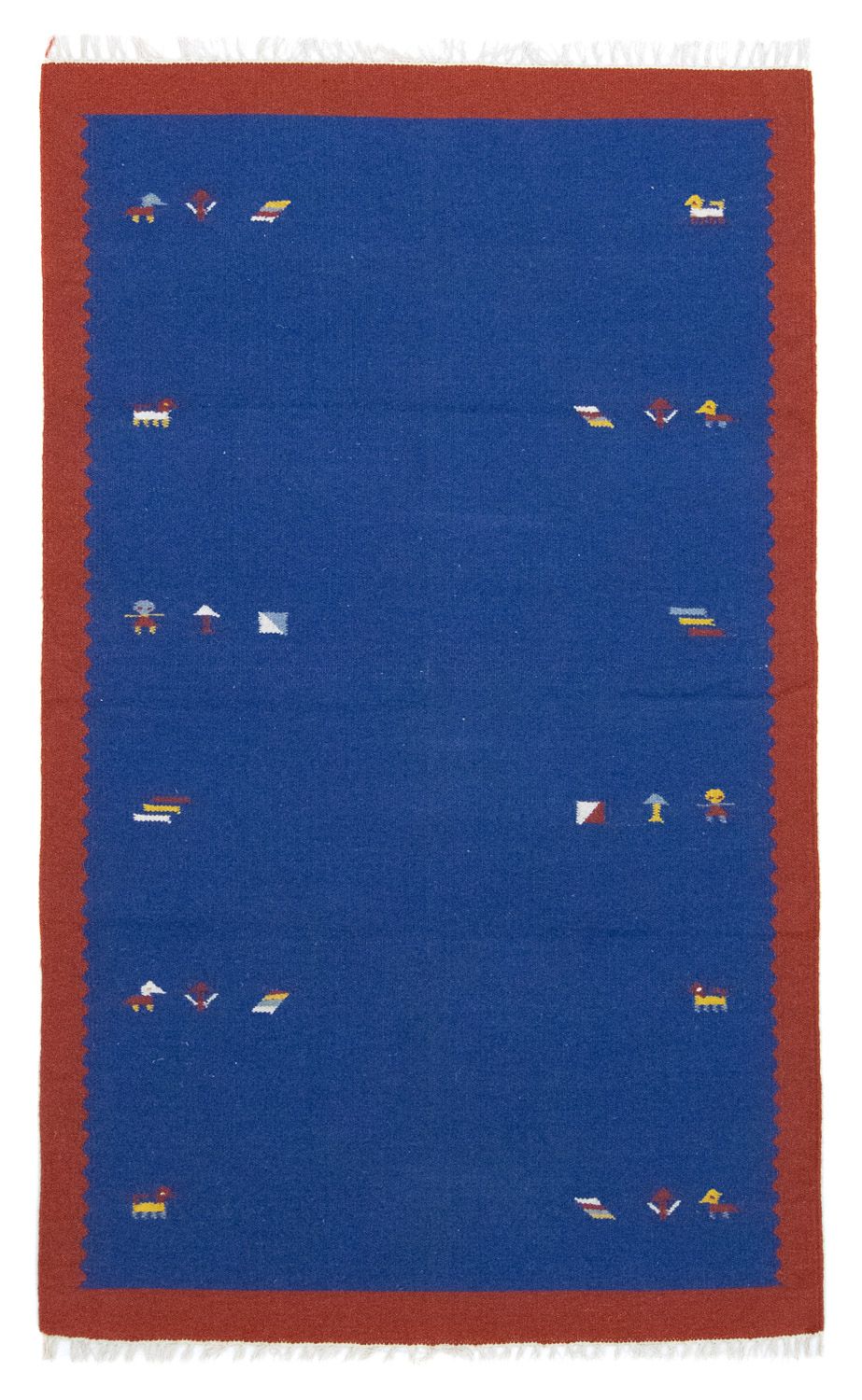 Kelim tapijt - Trendy - 180 x 120 cm - blauw