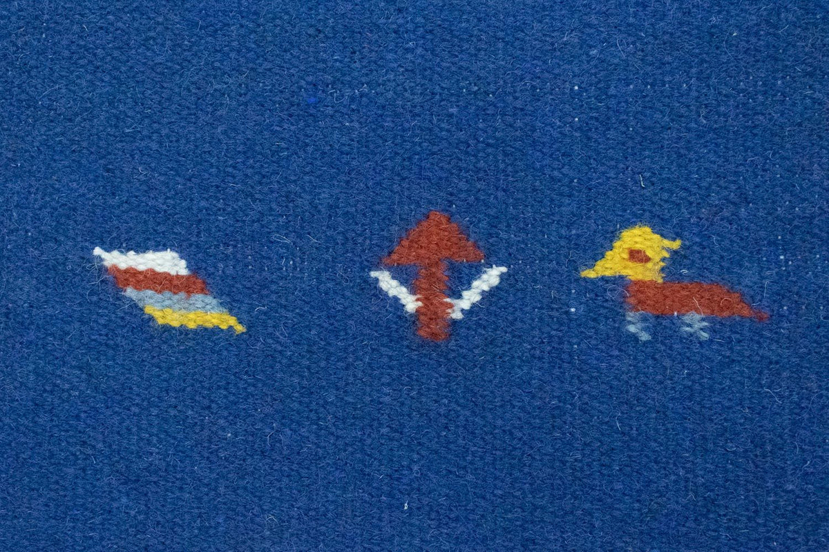 Kelim tapijt - Trendy - 180 x 120 cm - blauw