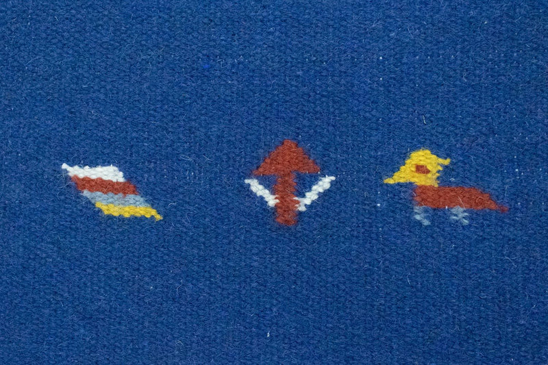 Kelim tapijt - Trendy - 180 x 120 cm - blauw