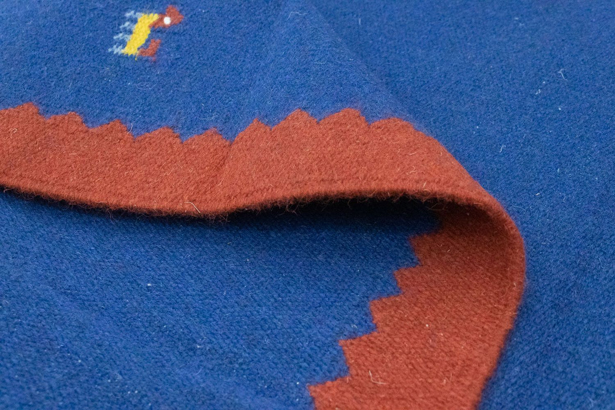 Kelim tapijt - Trendy - 180 x 120 cm - blauw