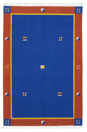 Kelim tapijt - Trendy - 180 x 120 cm - blauw