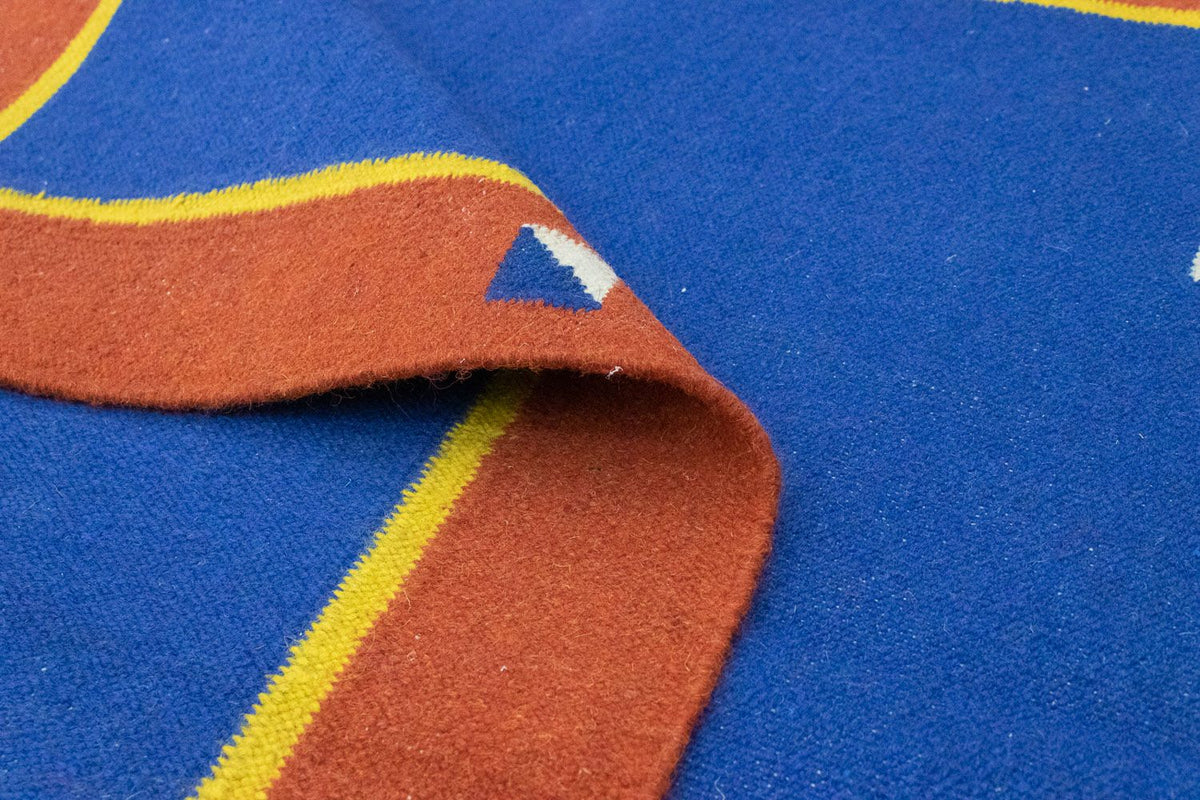 Kelim tapijt - Trendy - 180 x 120 cm - blauw