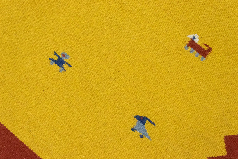 Kelim tapijt - Trendy - 180 x 120 cm - geel