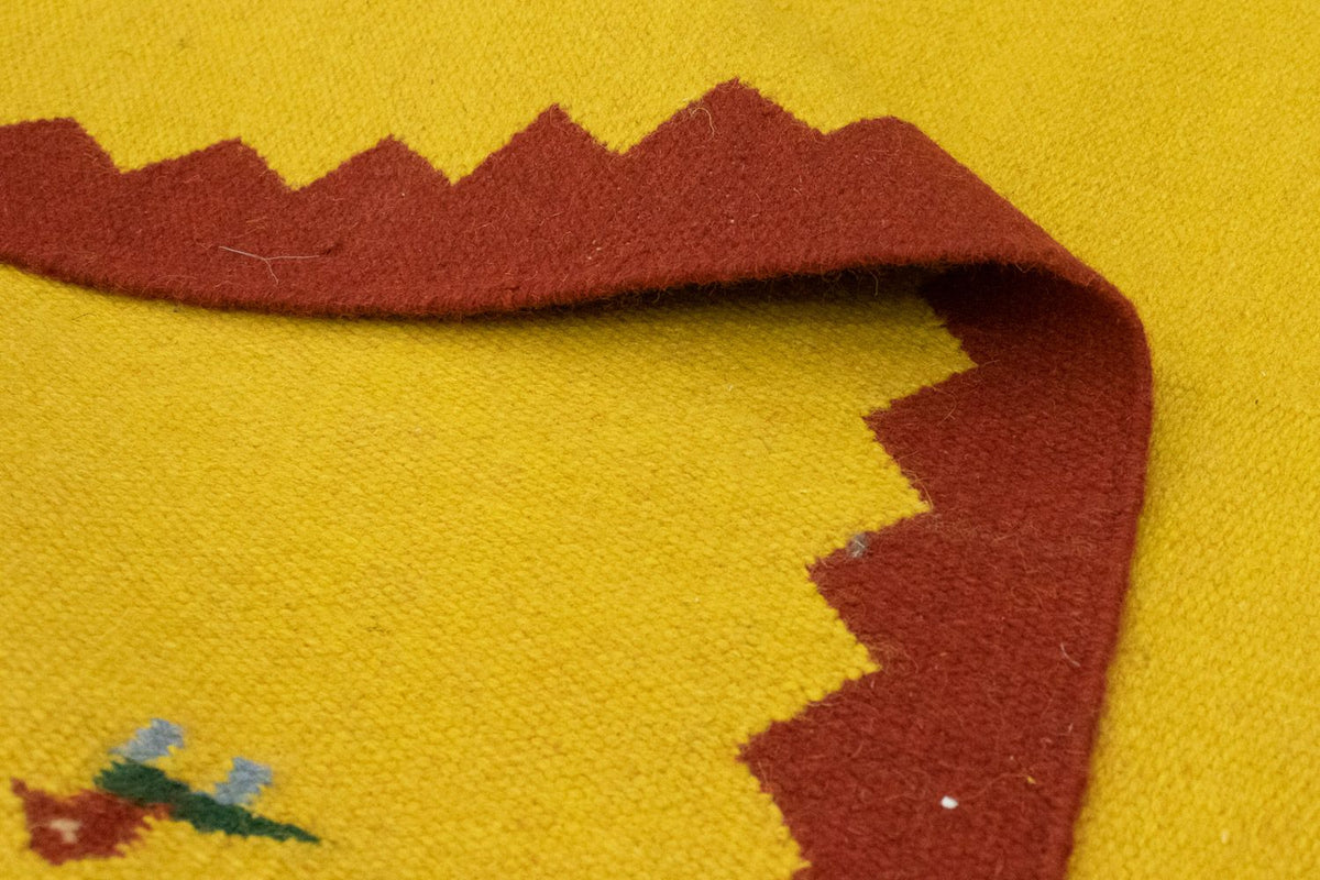 Kelim tapijt - Trendy - 180 x 120 cm - geel