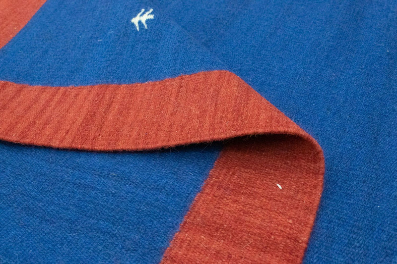 Kelim tapijt - Trendy - 180 x 120 cm - blauw