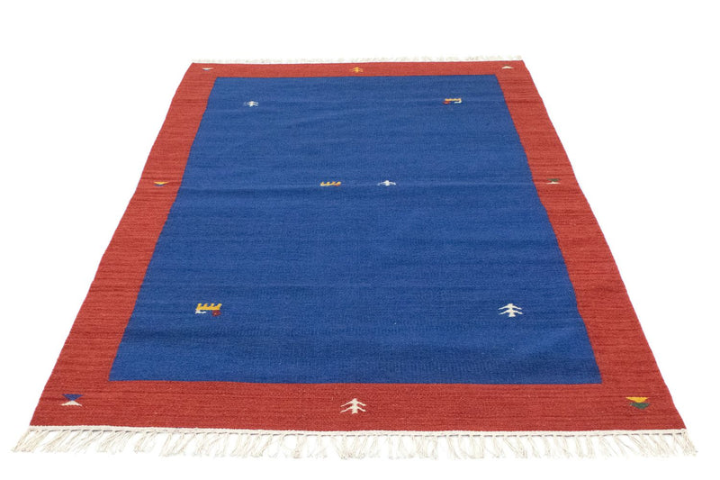 Kelim tapijt - Trendy - 180 x 120 cm - blauw