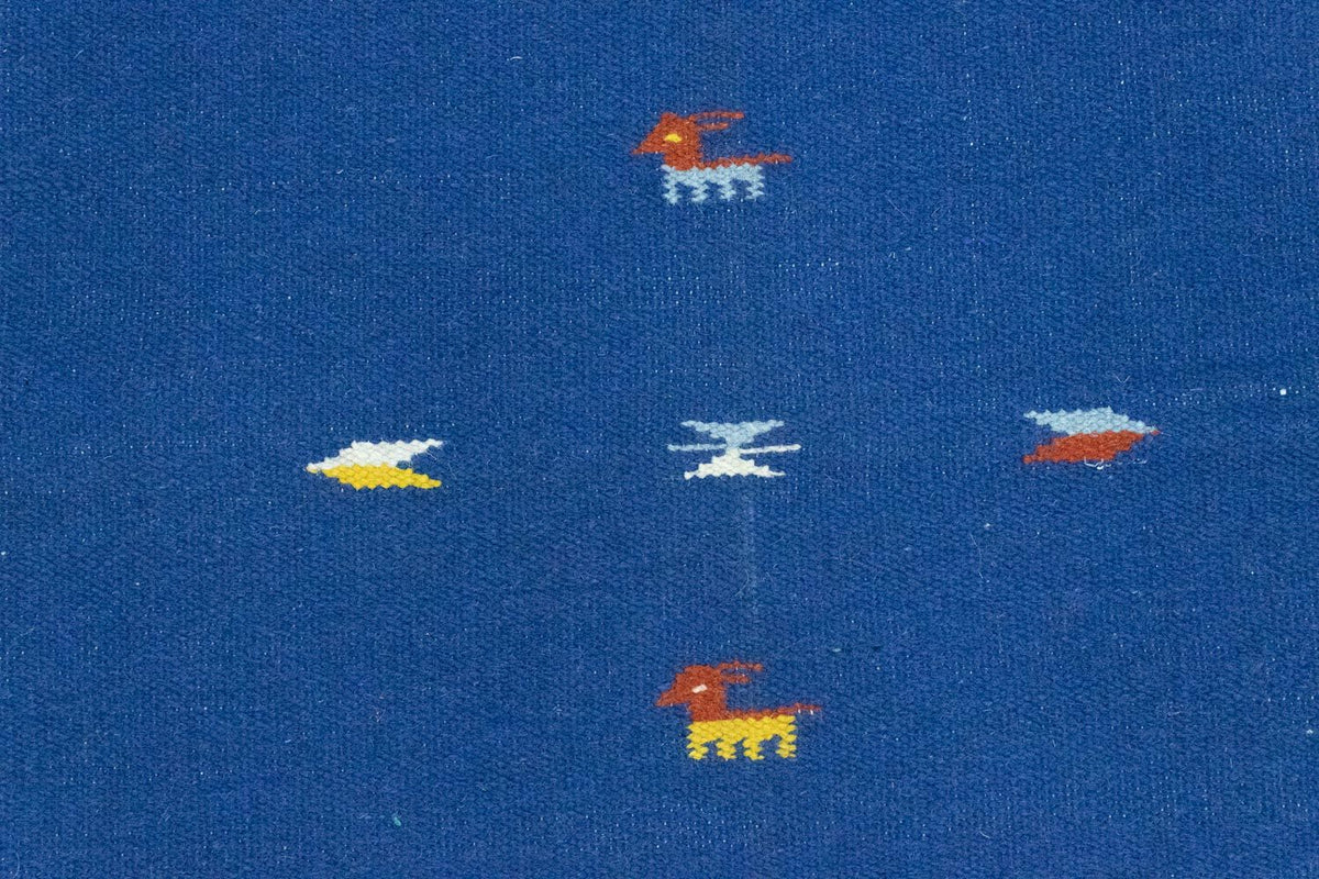 Kelim tapijt - Trendy - 180 x 120 cm - blauw