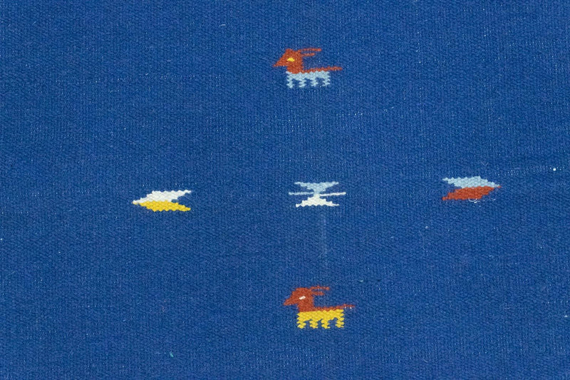 Kelim tapijt - Trendy - 180 x 120 cm - blauw