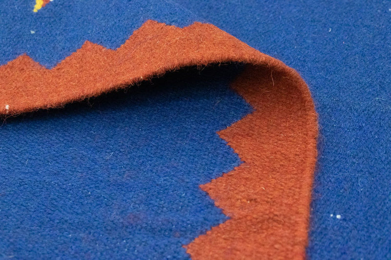 Kelim tapijt - Trendy - 180 x 120 cm - blauw