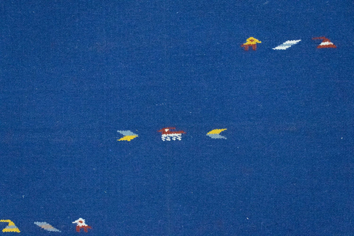 Kelim tapijt - Trendy - 180 x 120 cm - blauw