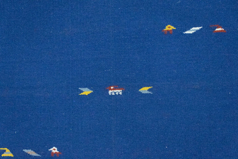 Kelim tapijt - Trendy - 180 x 120 cm - blauw