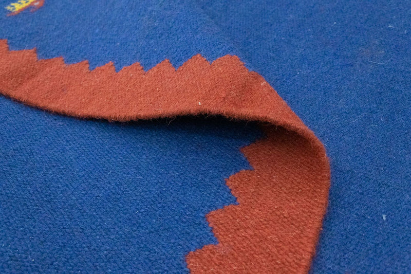 Kelim tapijt - Trendy - 180 x 120 cm - blauw