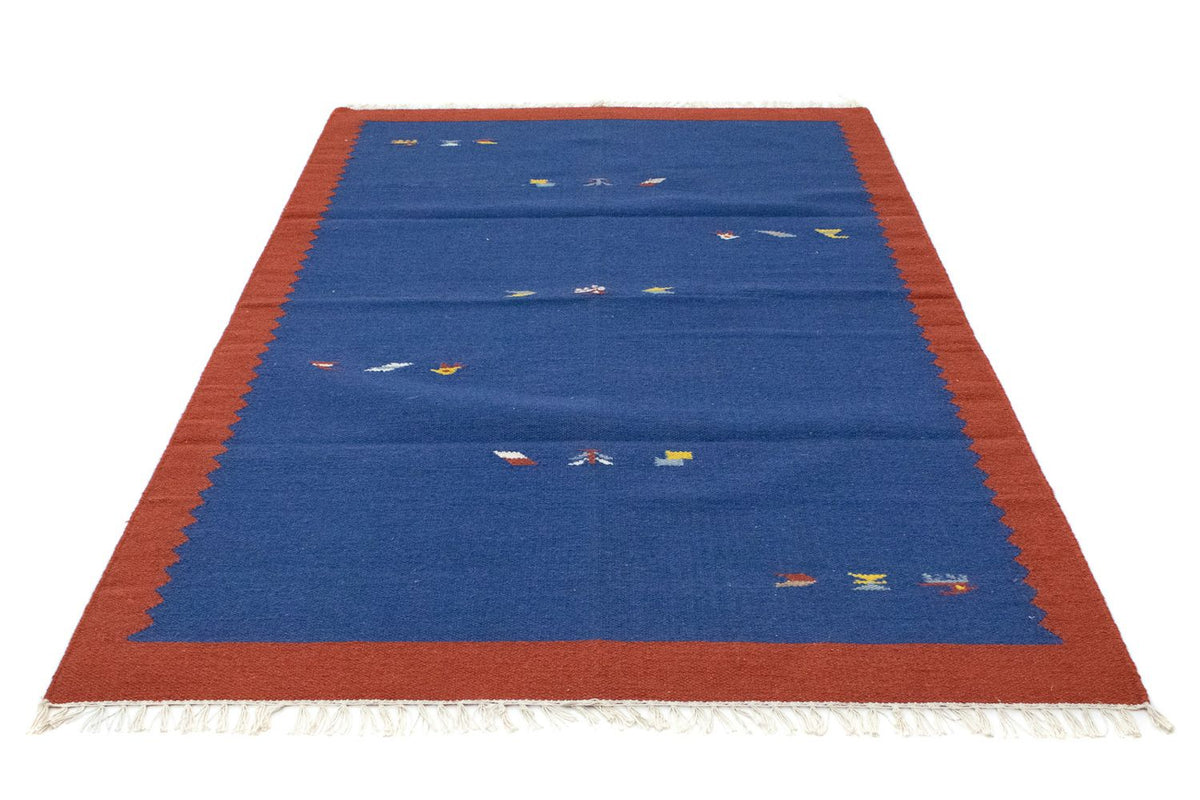 Kelim tapijt - Trendy - 180 x 120 cm - blauw