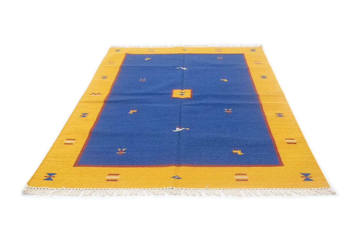 Kelim tapijt - Trendy - 200 x 140 cm - blauw
