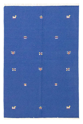 Kelim tapijt - Trendy - 200 x 140 cm - blauw