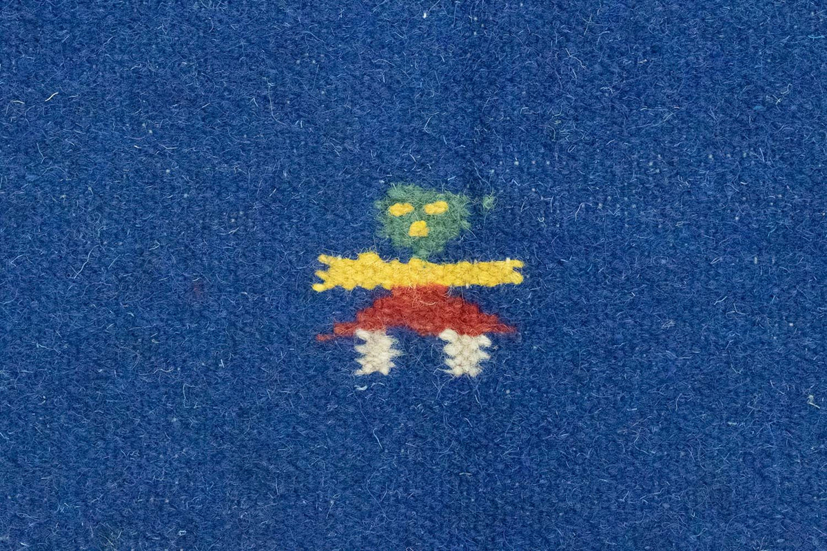 Kelim tapijt - Trendy - 200 x 140 cm - blauw