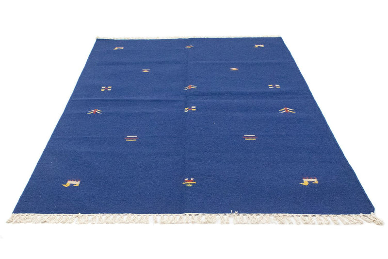 Kelim tapijt - Trendy - 200 x 140 cm - blauw