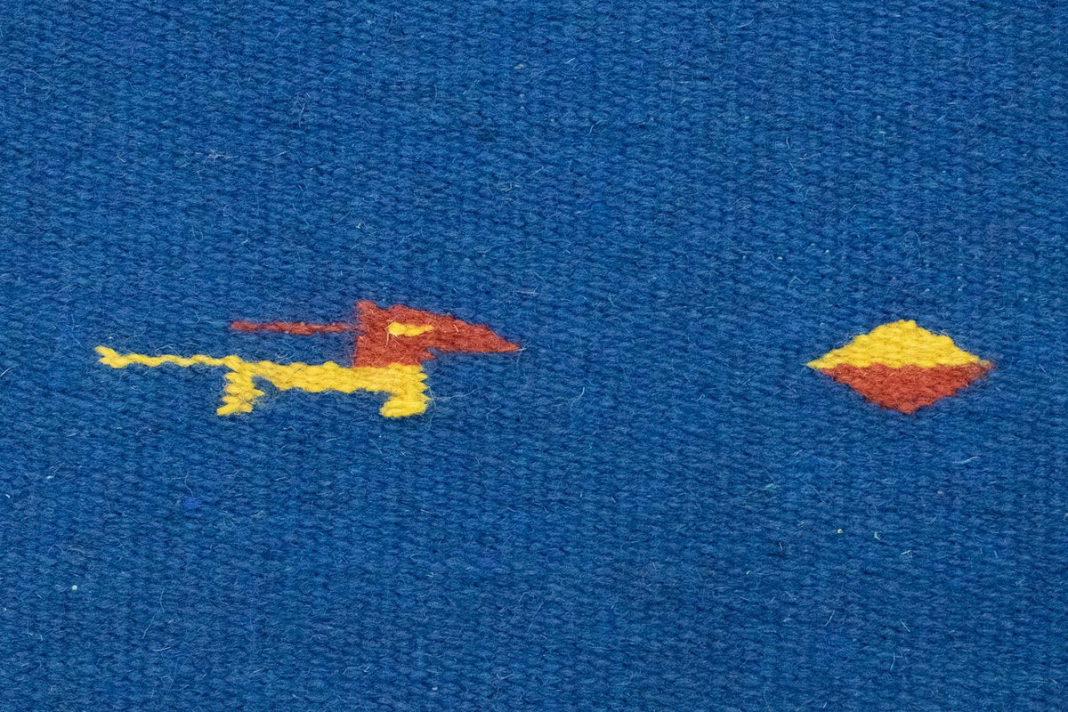 Kelim tapijt - Trendy - 200 x 140 cm - blauw