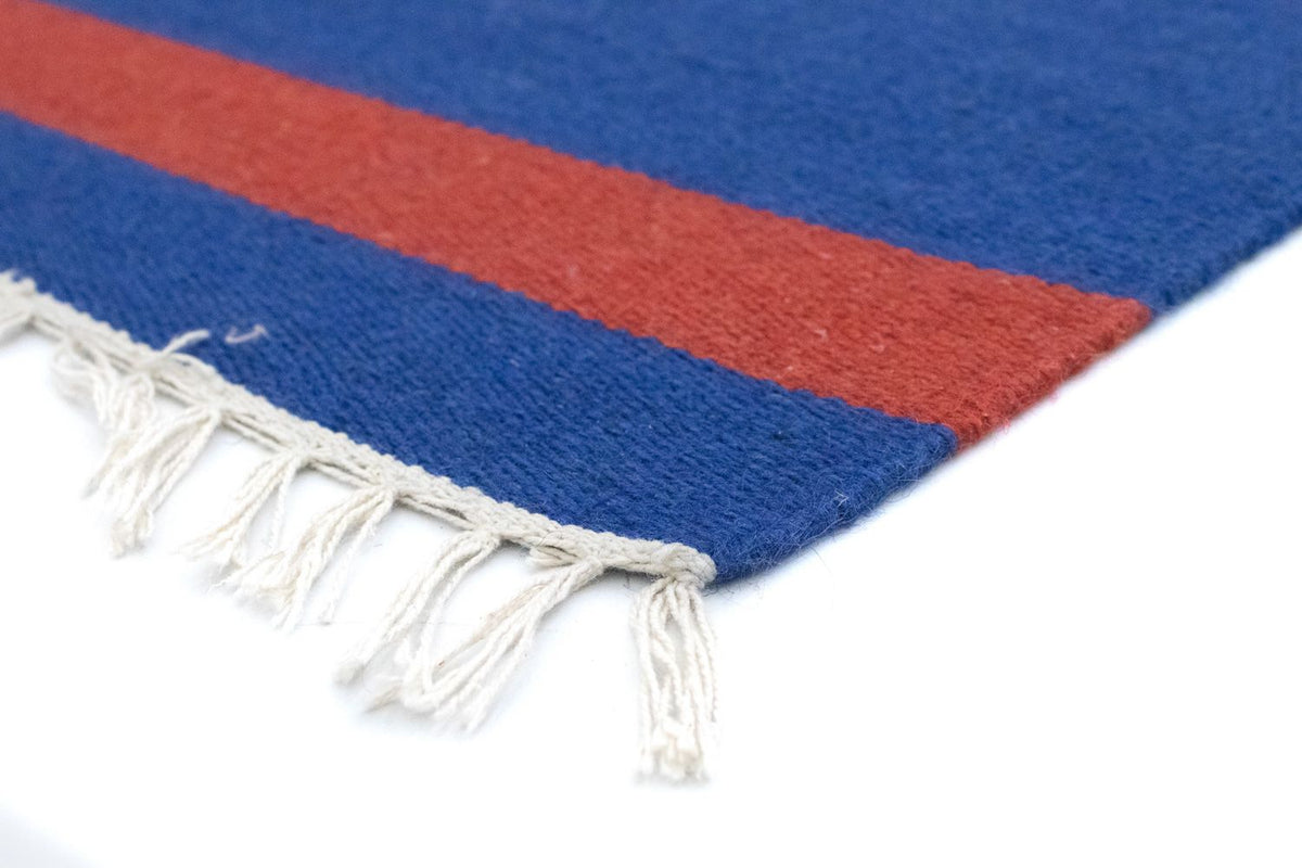 Kelim tapijt - Trendy - 200 x 140 cm - blauw