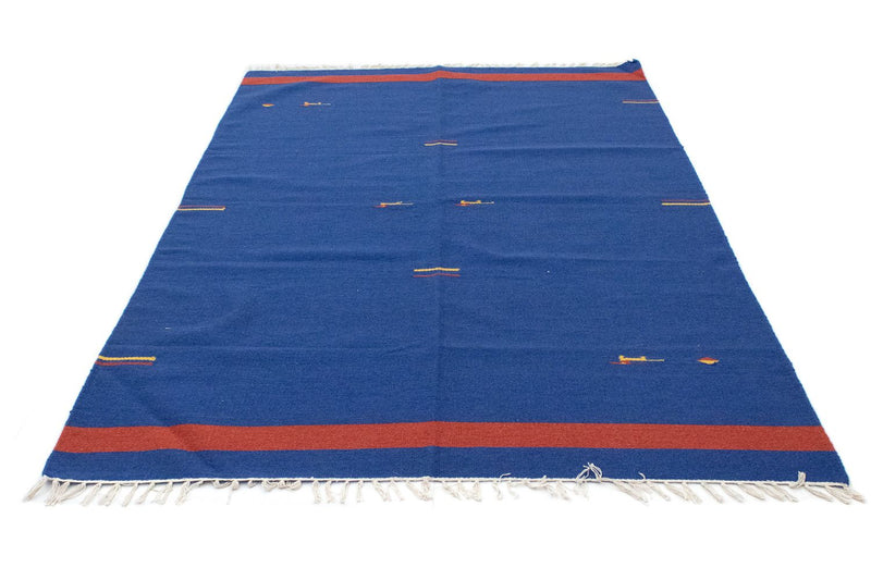 Kelim tapijt - Trendy - 200 x 140 cm - blauw