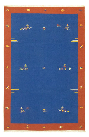 Kelim tapijt - Trendy - 300 x 200 cm - blauw