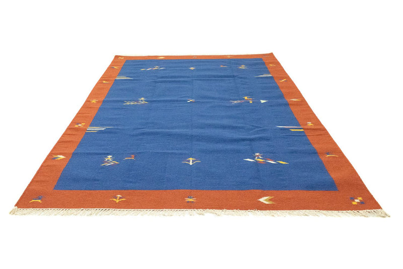 Kelim tapijt - Trendy - 300 x 200 cm - blauw