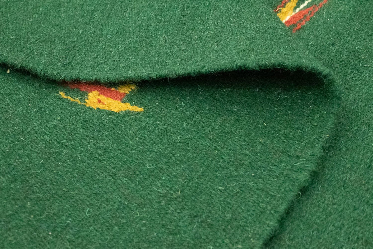 Kelim tapijt - Trendy - 180 x 120 cm - donkergroen