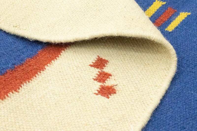 Kelim tapijt - Trendy - 180 x 120 cm - blauw