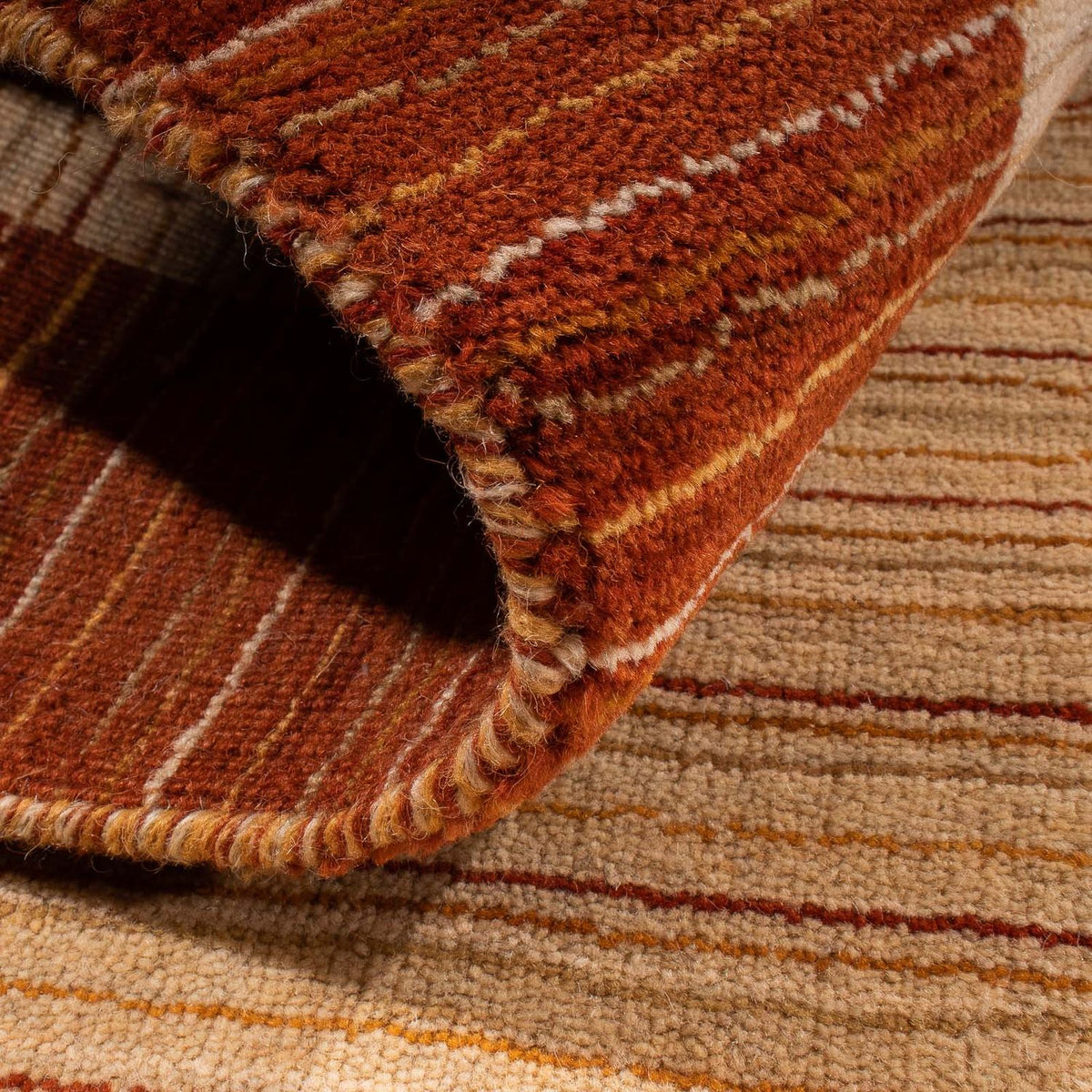 Gabbeh Tapijt - Loribaft Softy - 132 x 72 cm - beige