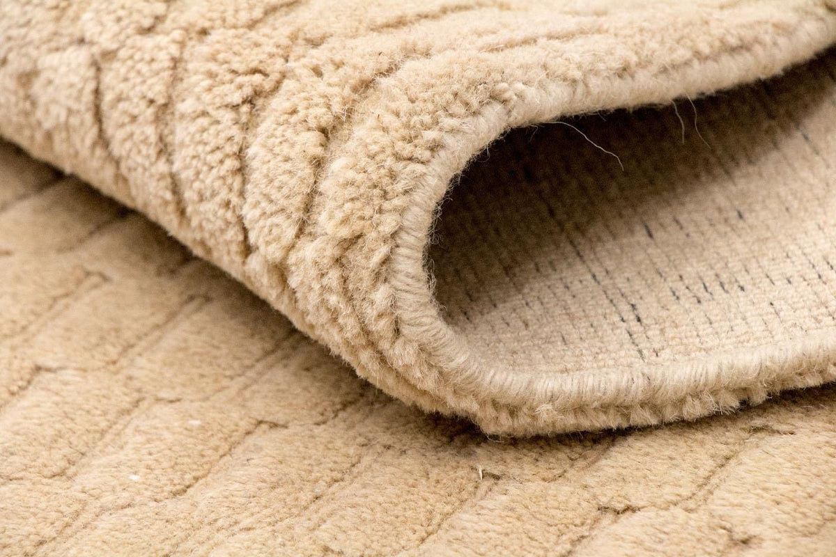 Wollen tapijt - 177 x 125 cm - beige