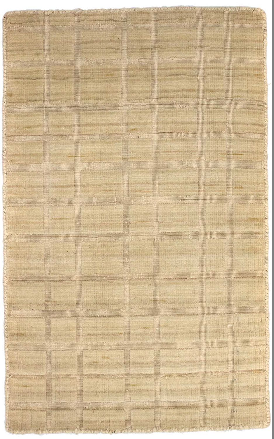 Wollen tapijt - 89 x 55 cm - beige