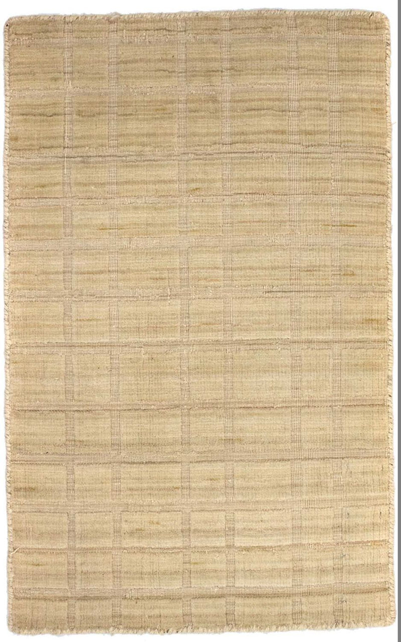 Wollen tapijt - 89 x 55 cm - beige