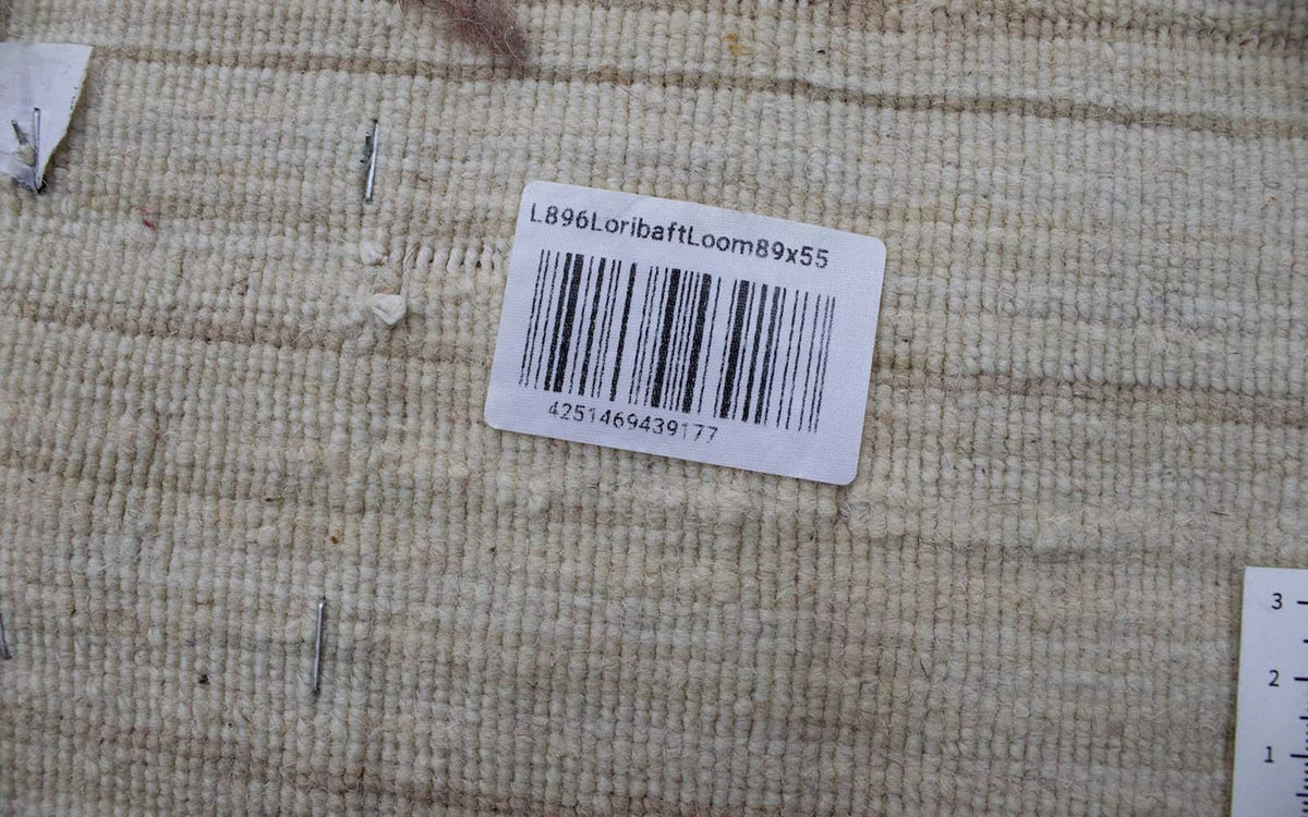 Wollen tapijt - 89 x 55 cm - beige