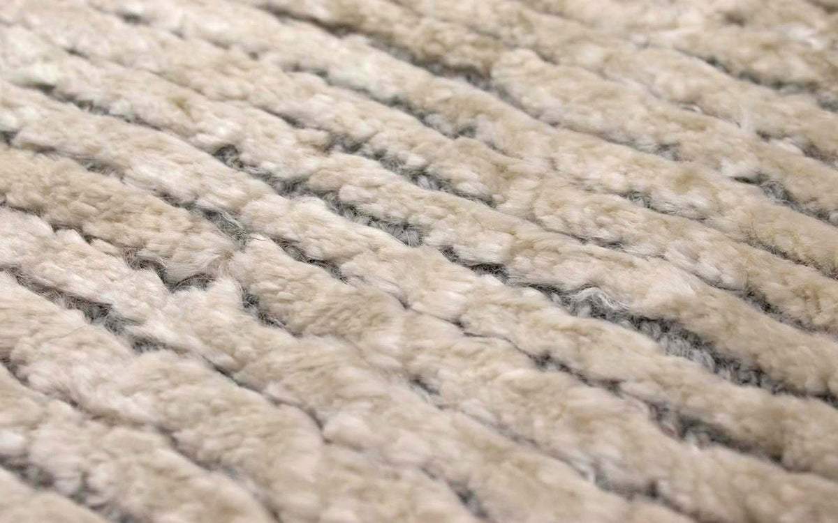 Viscose tapijt - 95 x 66 cm - beige