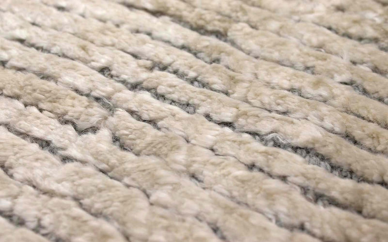 Viscose tapijt - 95 x 66 cm - beige