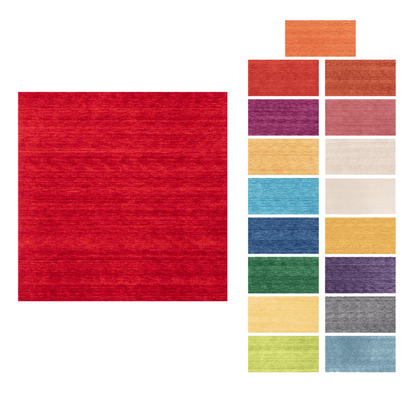 Gabbeh Loom Tapijt Uni - Wollen tapijt