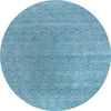 Gabbeh Loom Tapijt Uni - Wollen tapijt - Rond / Lichtblauw / 150 x 150 cm Rond