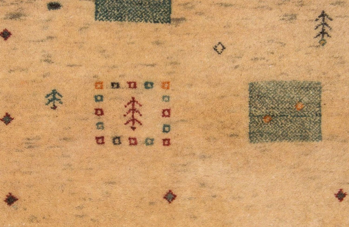 Gabbeh Tapijt - Loribaft Perzisch - 200 x 146 cm - beige