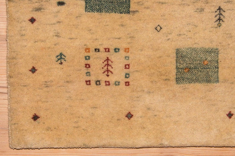 Gabbeh Tapijt - Loribaft Perzisch - 200 x 146 cm - beige