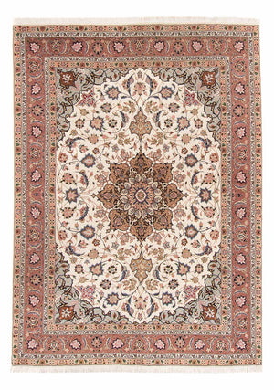 Perzisch tapijt - Tabriz - Royal - 214 x 149 cm - crème