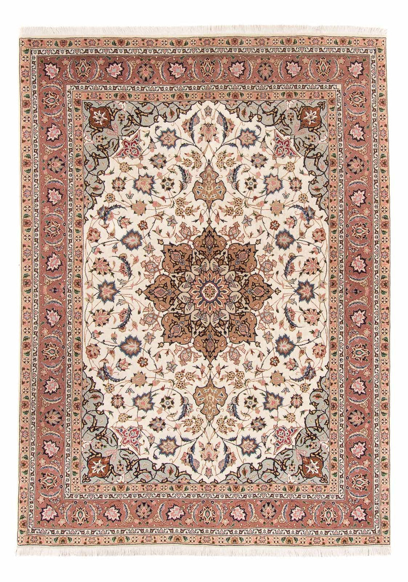 Perzisch tapijt - Tabriz - Royal - 214 x 149 cm - crème