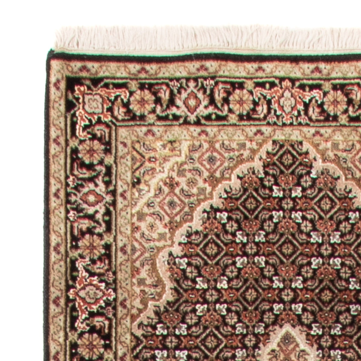 Loper Oosters tapijt - Tabriz - 372 x 81 cm - zwart