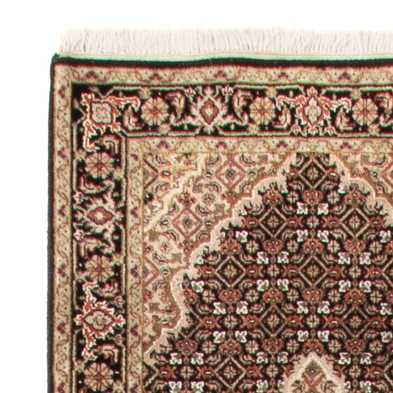 Loper Oosters tapijt - Tabriz - 372 x 81 cm - zwart