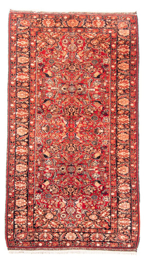 Loper Afghaans tapijt - 194 x 108 cm - rood