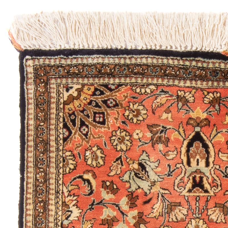 Zijden tapijt - Ghom Silk - Premium - 80 x 60 cm - rood