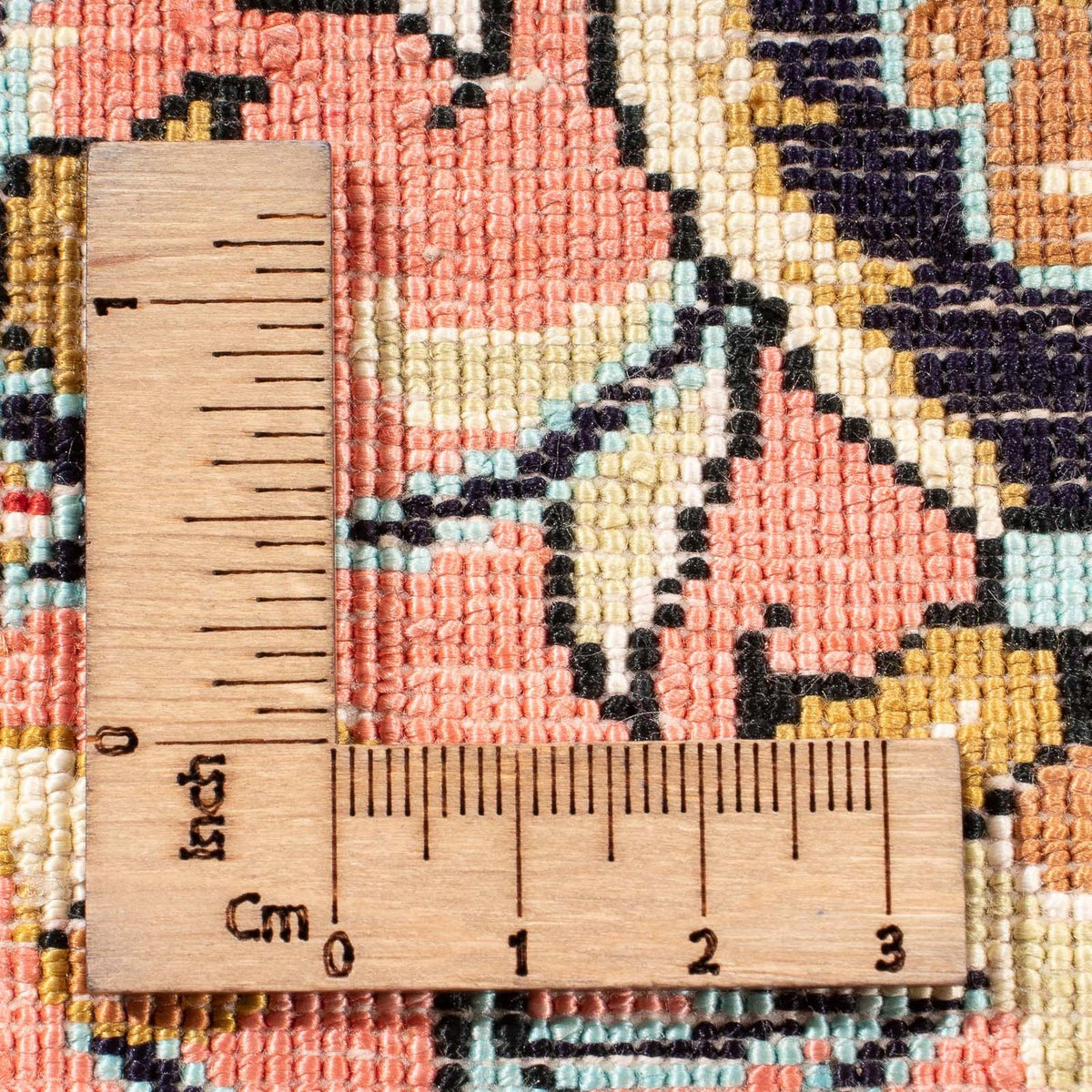 Zijden tapijt - Ghom Silk - Premium - 80 x 60 cm - rood