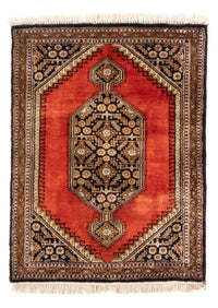 Zijden tapijt - Ghom Silk - Premium - 77 x 56 cm - oranje