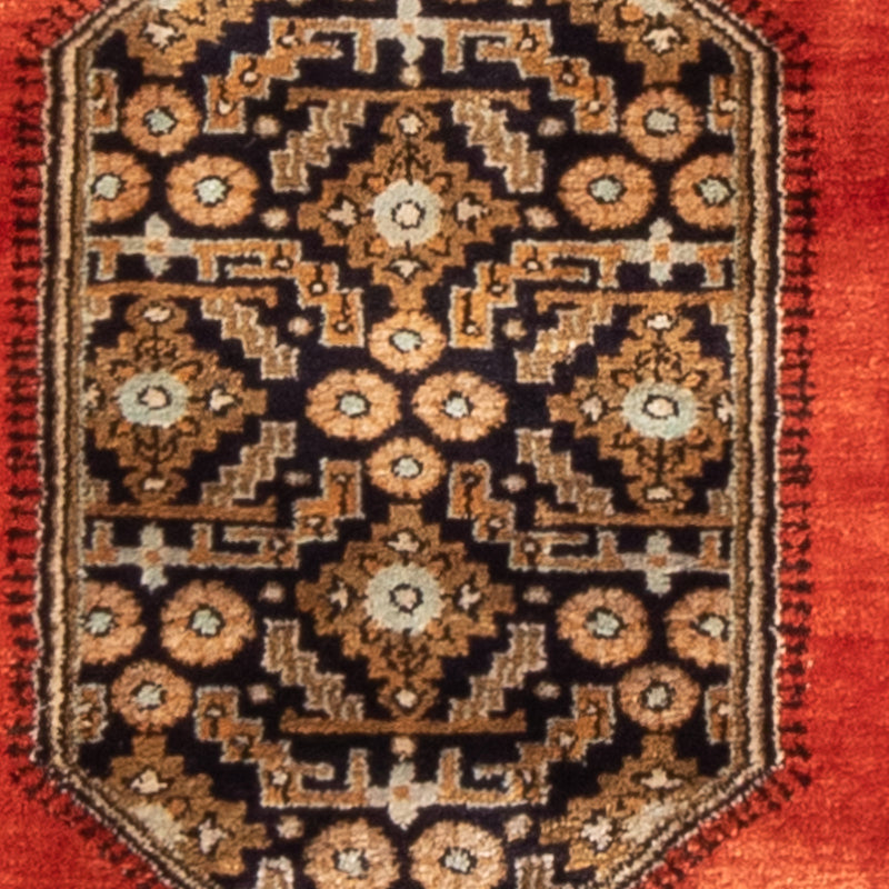 Zijden tapijt - Ghom Silk - Premium - 77 x 56 cm - oranje